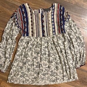 Anthropologie Sunday in Brooklyn Size XL Sweetbriar Tunic Minidress BOHO